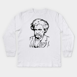 Mark Twain Getting Ahead Kids Long Sleeve T-Shirt